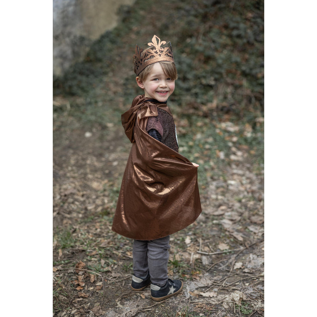 תחפושת 5-6 -  טוניקה עם גלימה אביר ברונזה