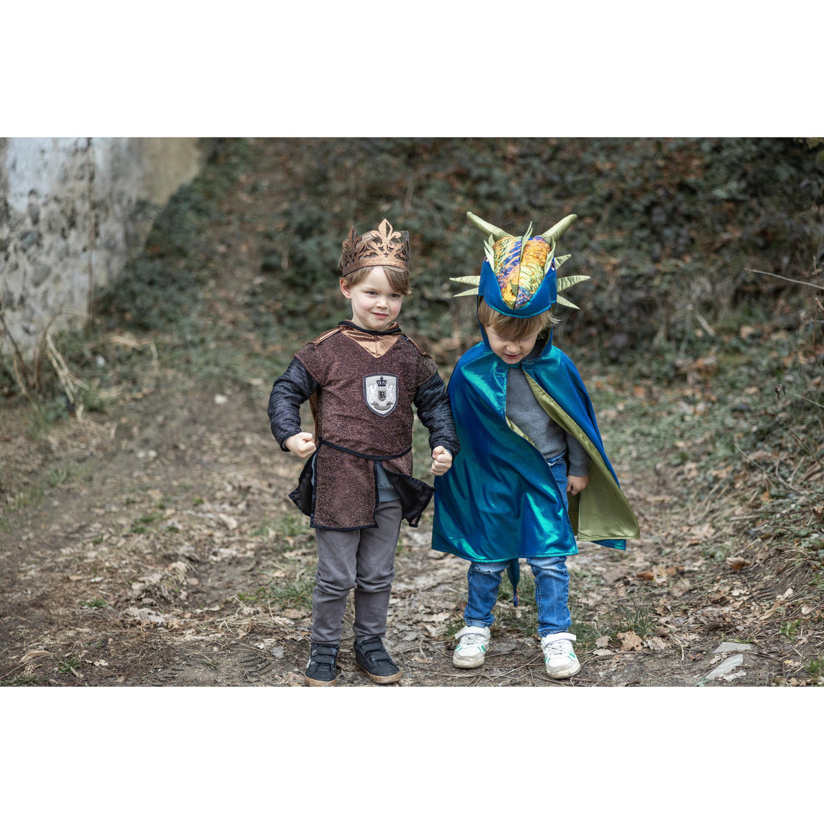 תחפושת 5-6 -  טוניקה עם גלימה אביר ברונזה