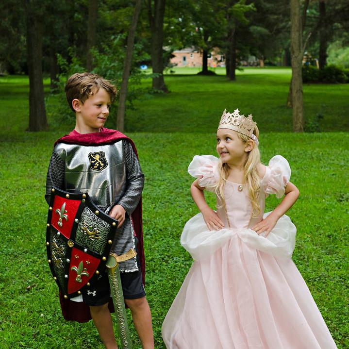 תחפושת 7/8 - אביר כסוף ( טוניקה וגלימה)