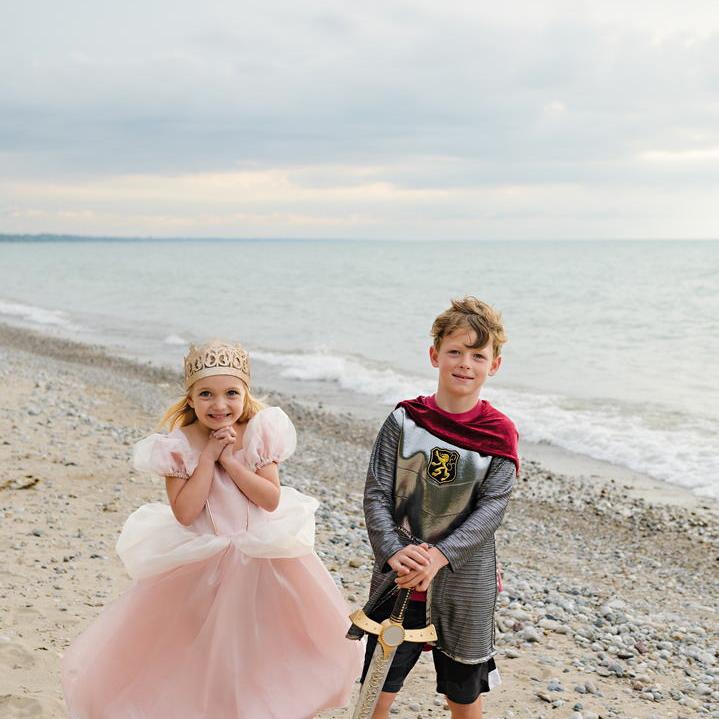 תחפושת 7/8 - אביר כסוף ( טוניקה וגלימה)