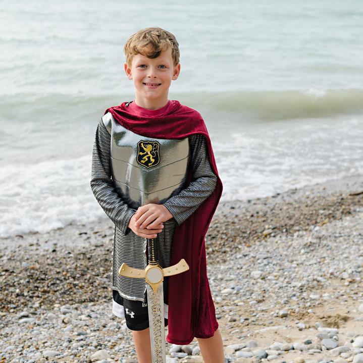 תחפושת 7/8 - אביר כסוף ( טוניקה וגלימה)