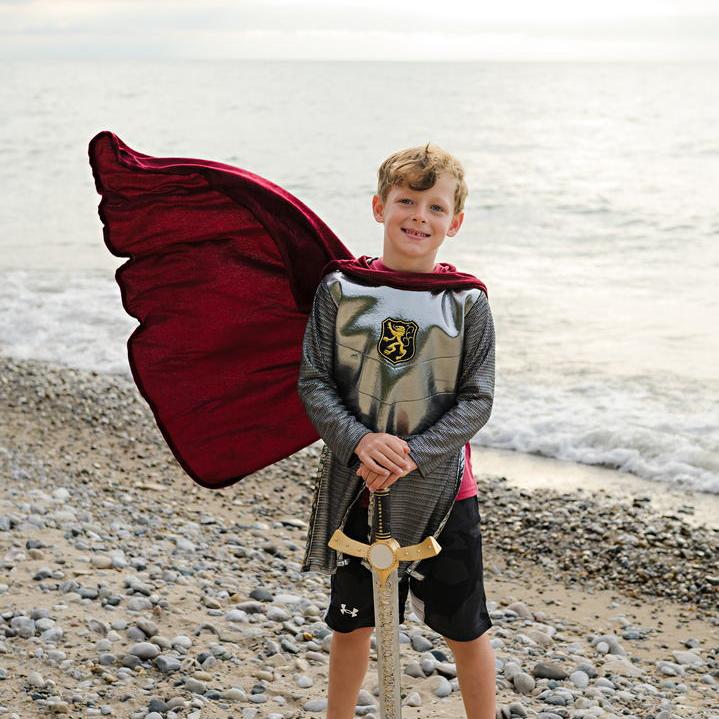 תחפושת 7/8 - אביר כסוף ( טוניקה וגלימה)