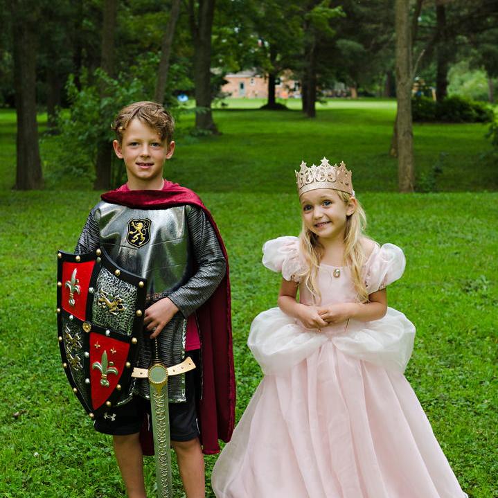 תחפושת 7/8 - אביר כסוף ( טוניקה וגלימה)