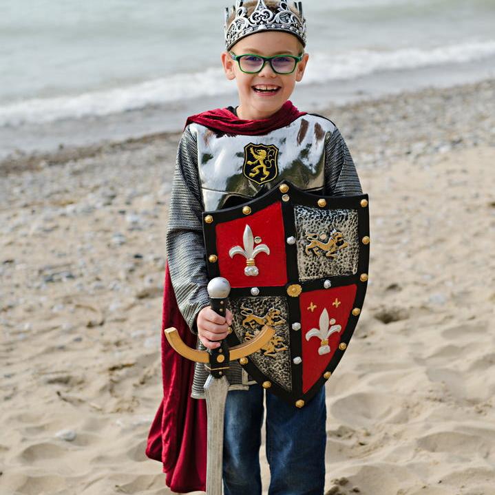 תחפושת 7/8 - אביר כסוף ( טוניקה וגלימה)