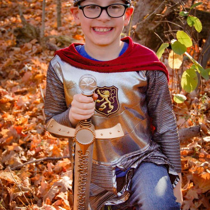 תחפושת 7/8 - אביר כסוף ( טוניקה וגלימה)