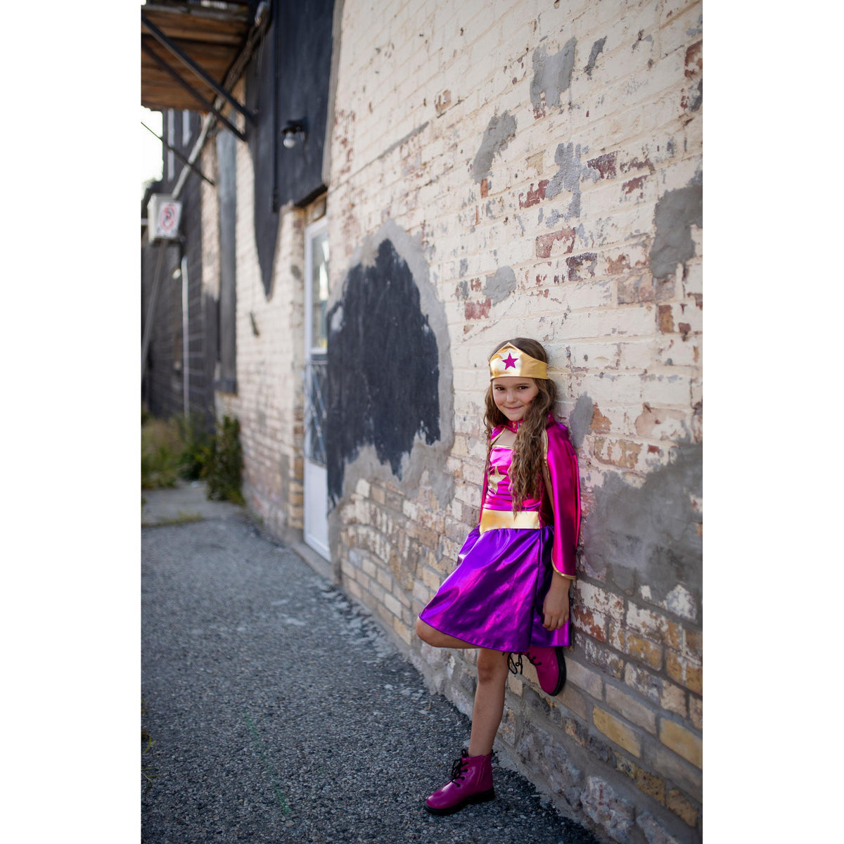 תחפושת 5-6 -  שמלת סופרעל  כוכב  + סרט ראש