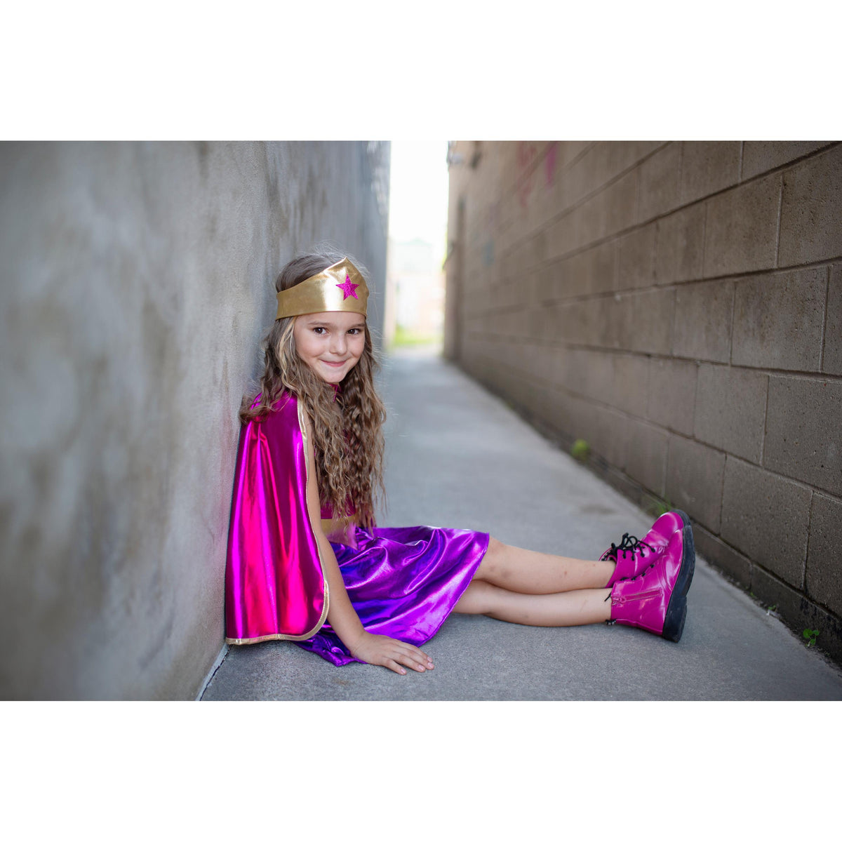 תחפושת 5-6 -  שמלת סופרעל  כוכב  + סרט ראש
