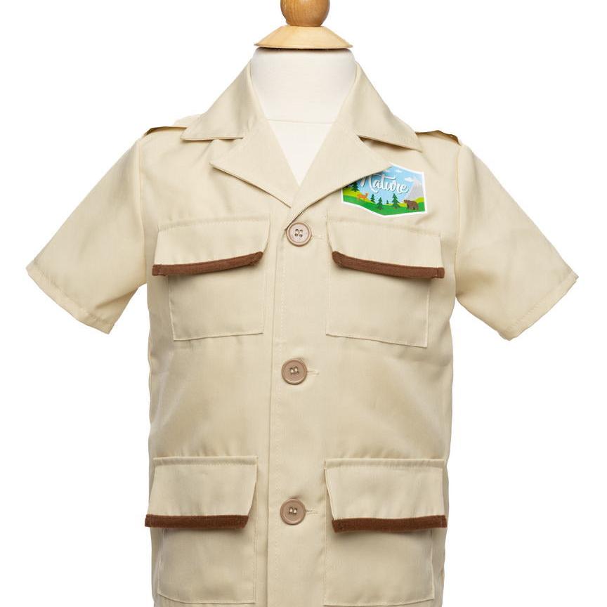 תחפושת 5/6 - היערן  ( חולצה, כובע, משקפת , כוס ותופסן)