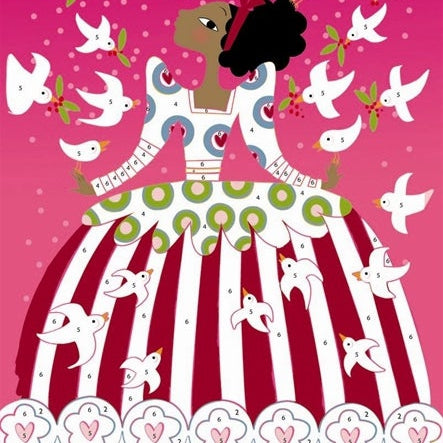 יצירה - חול נצנצים שמלות