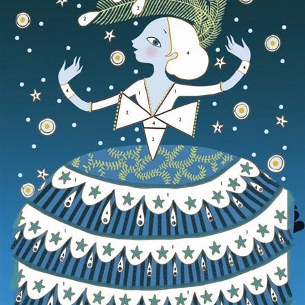 יצירה - חול נצנצים שמלות