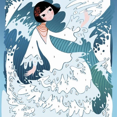 יצירה - חול נצנצים שמלות