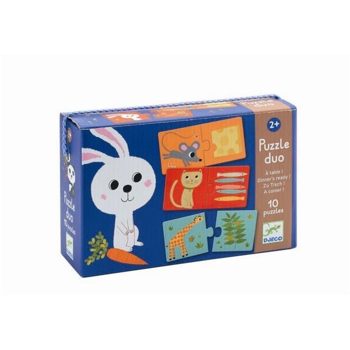 פאזל דואו - חיות ומאכלים