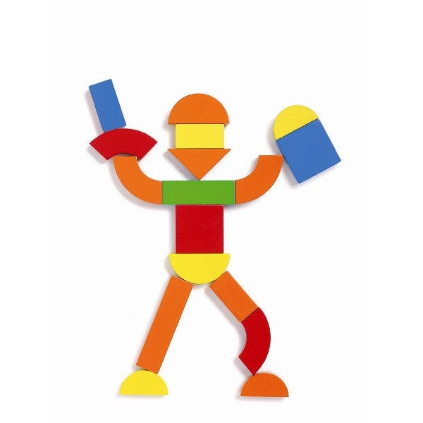 מגנטים עץ + לוח גאומטריה