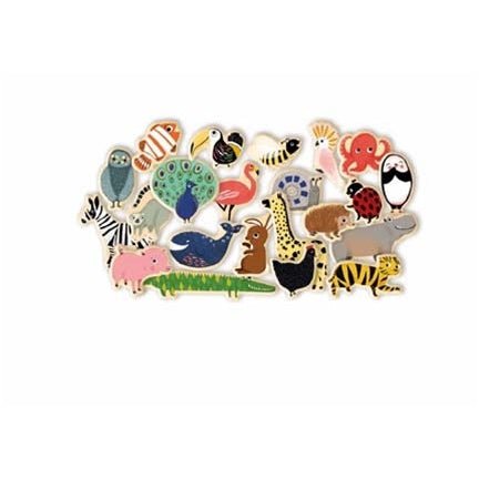 מגנטים מעץ - חיות