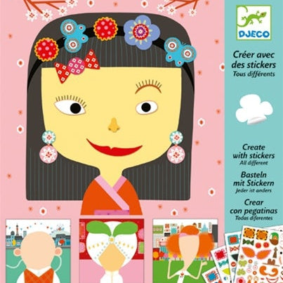 יצירה - תמונות ממדבקות פרצופים