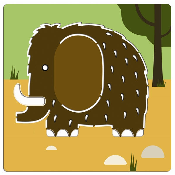 יצירה - שבלונות דינוזאורים