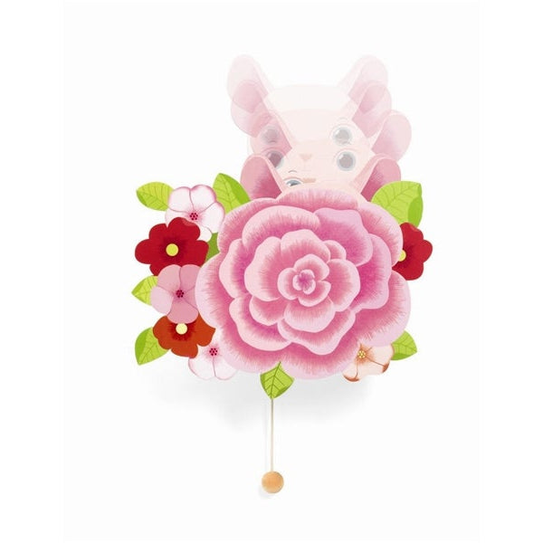 תיבת נגינה תלויה פרחונית