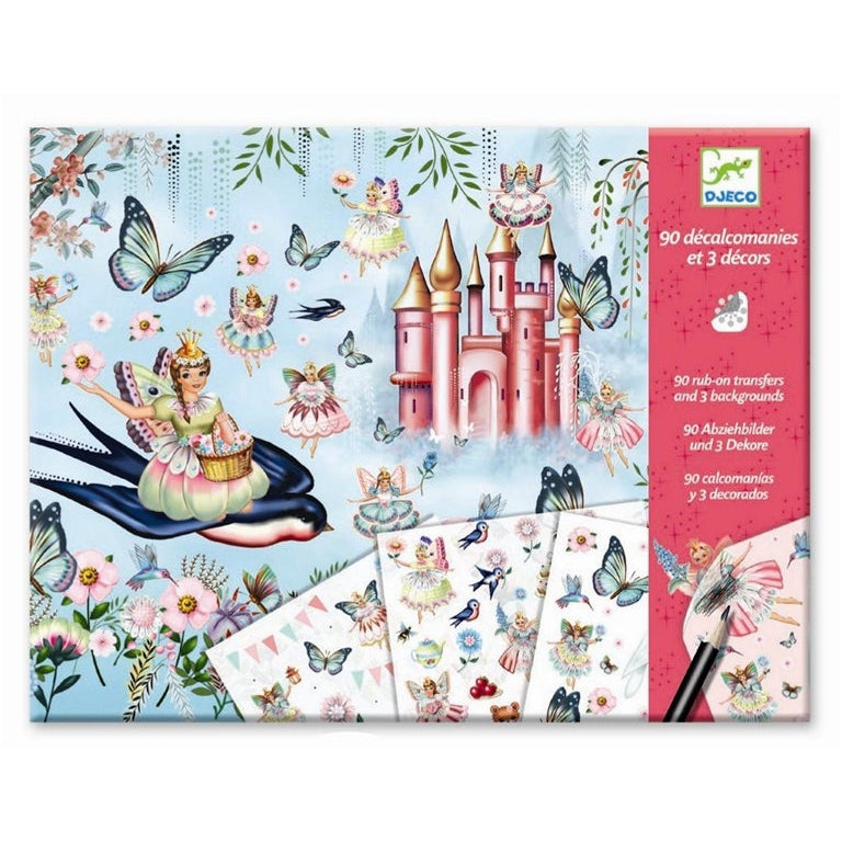 יצירה - הדבקה עם עפרון ארץ הפיות