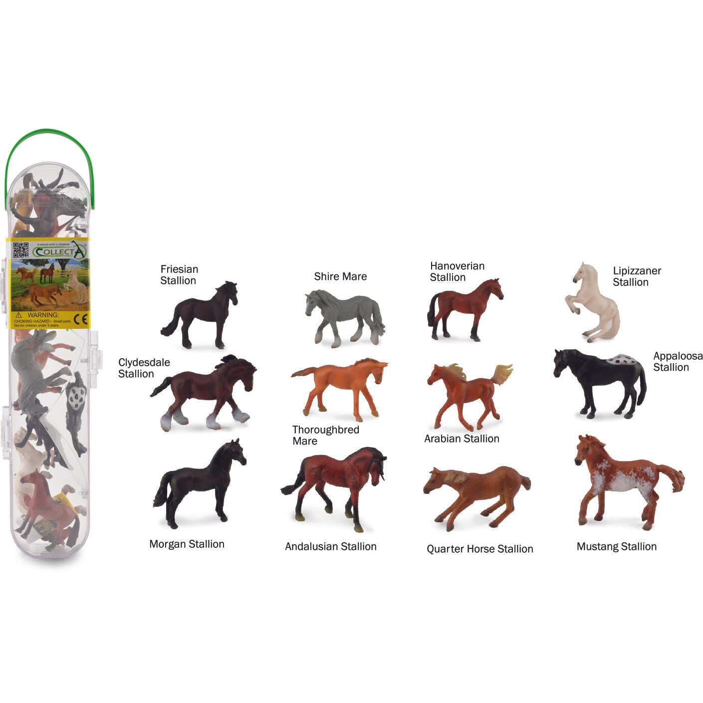 עולם החי מארז - סוסים (12 חיות) Default Title