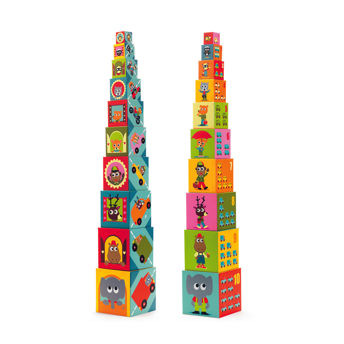 מגדל קוביות - רכבים