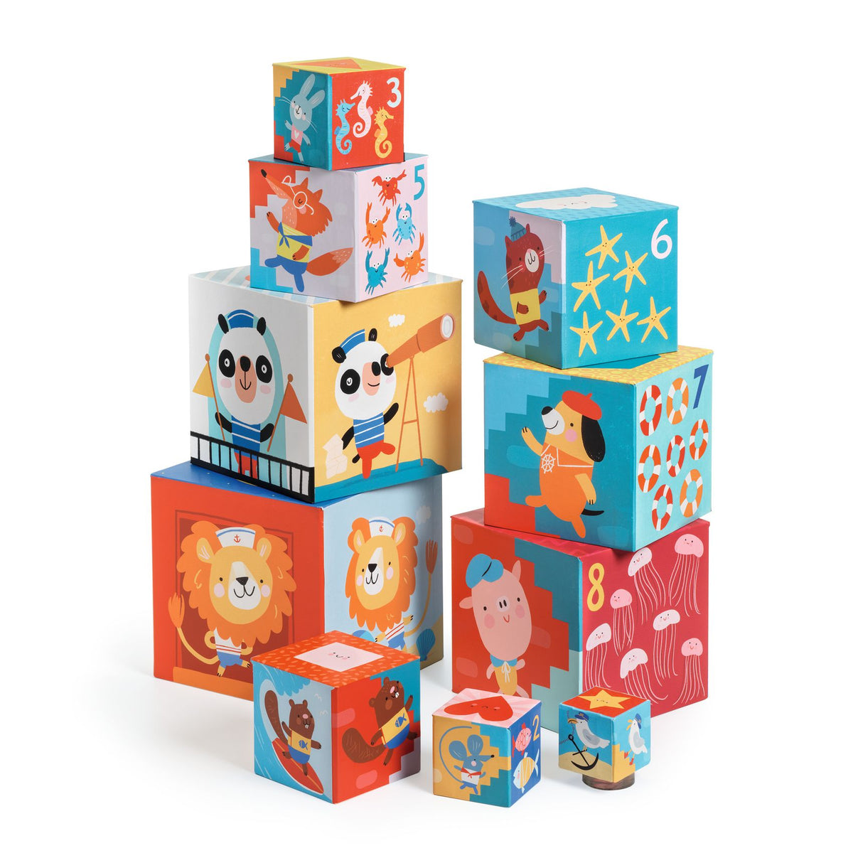 מגדל קוביות - חוף הים