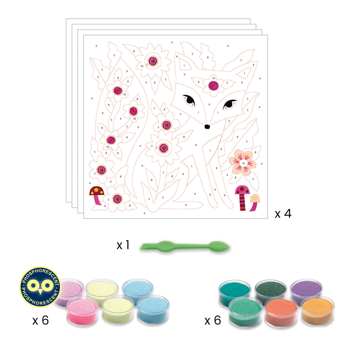 יצירה עם חול מאיר בחושך - נצנוצי הגינה Default Title