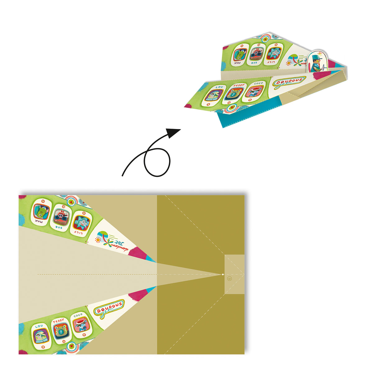 יצירה - אוריגמי מטוסים