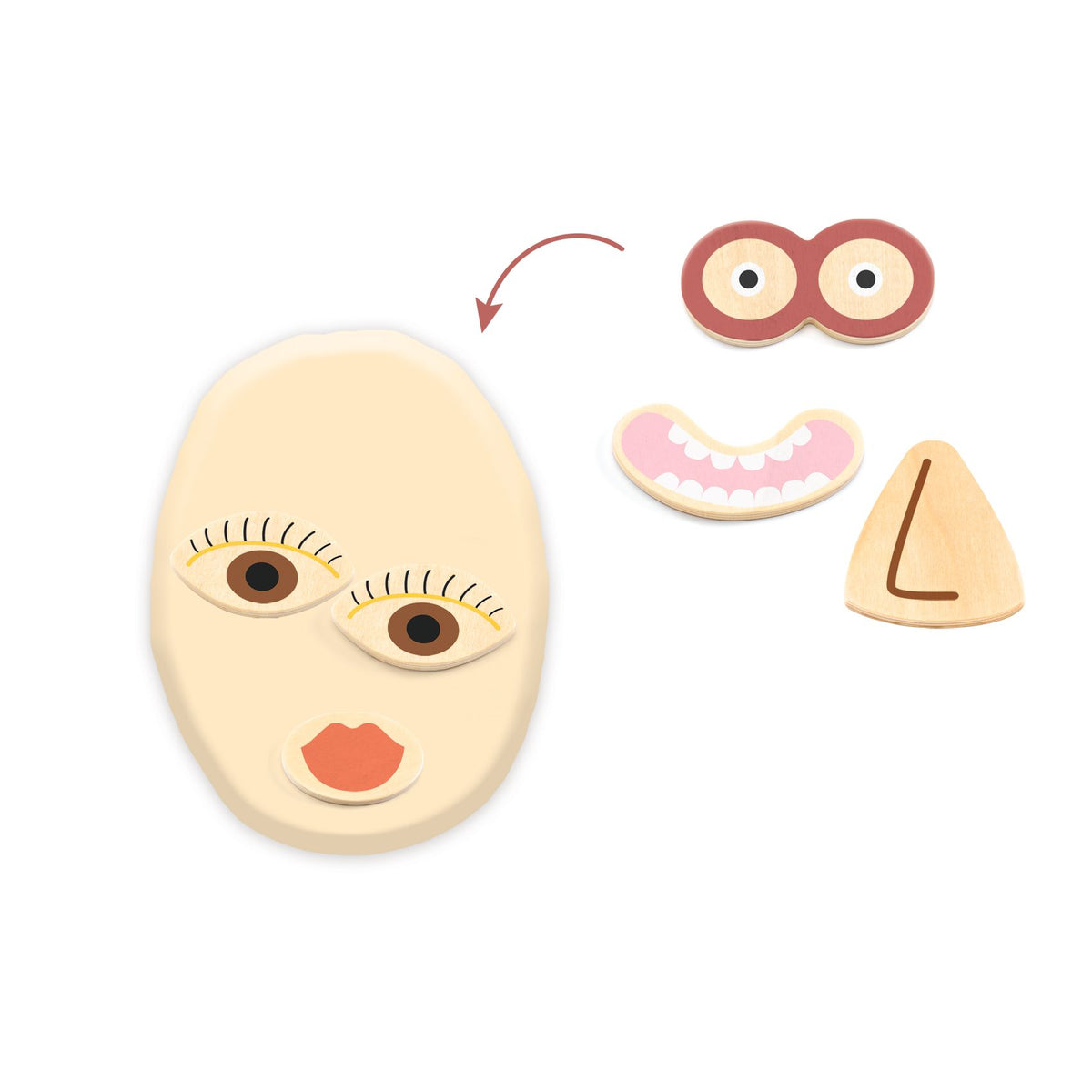 יצירה לקטנטנים בצק - פנים מצחיקות Default Title