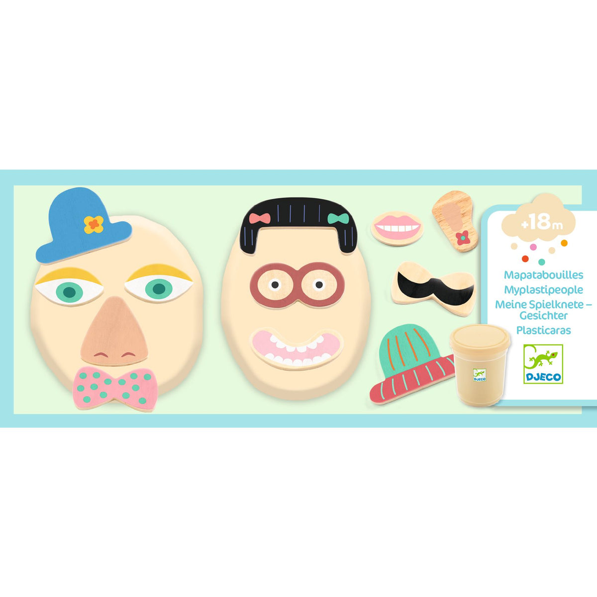 יצירה לקטנטנים בצק - פנים מצחיקות Default Title