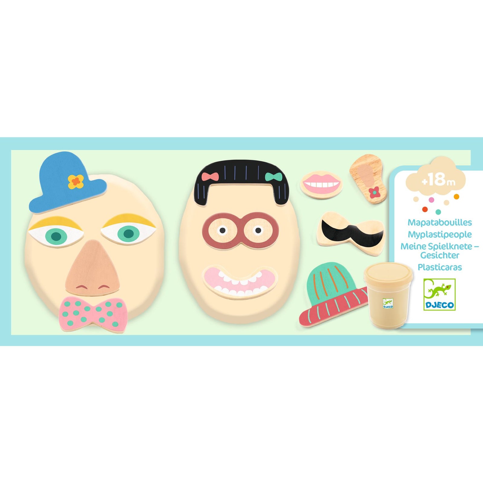 יצירה לקטנטנים בצק - פנים מצחיקות Default Title