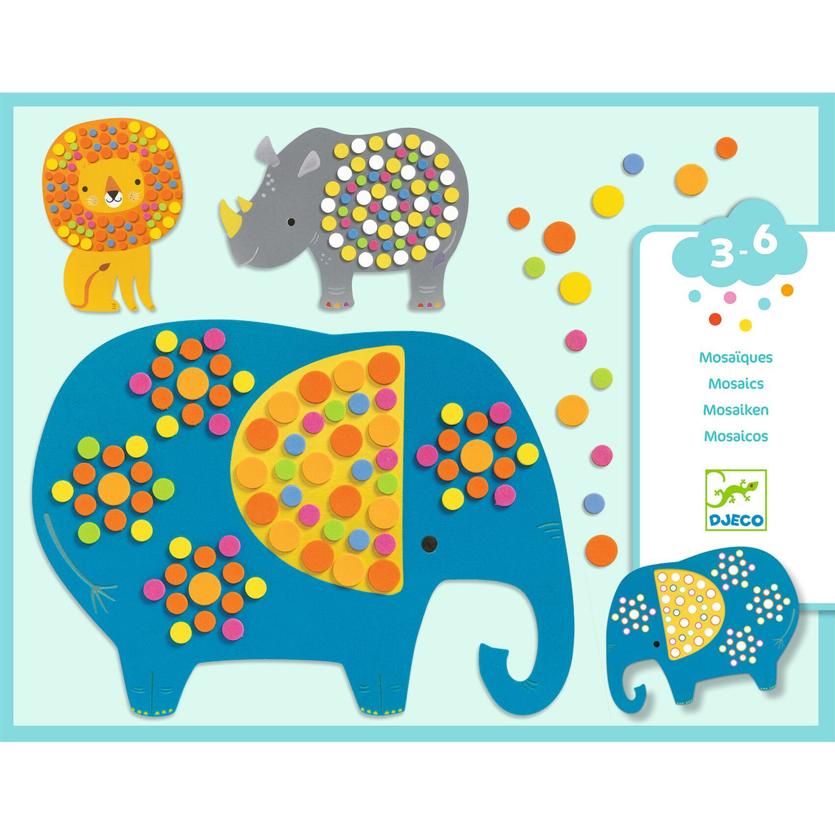 יצירה - מוזאיקה לקטנים ג&#39;ונגל רך