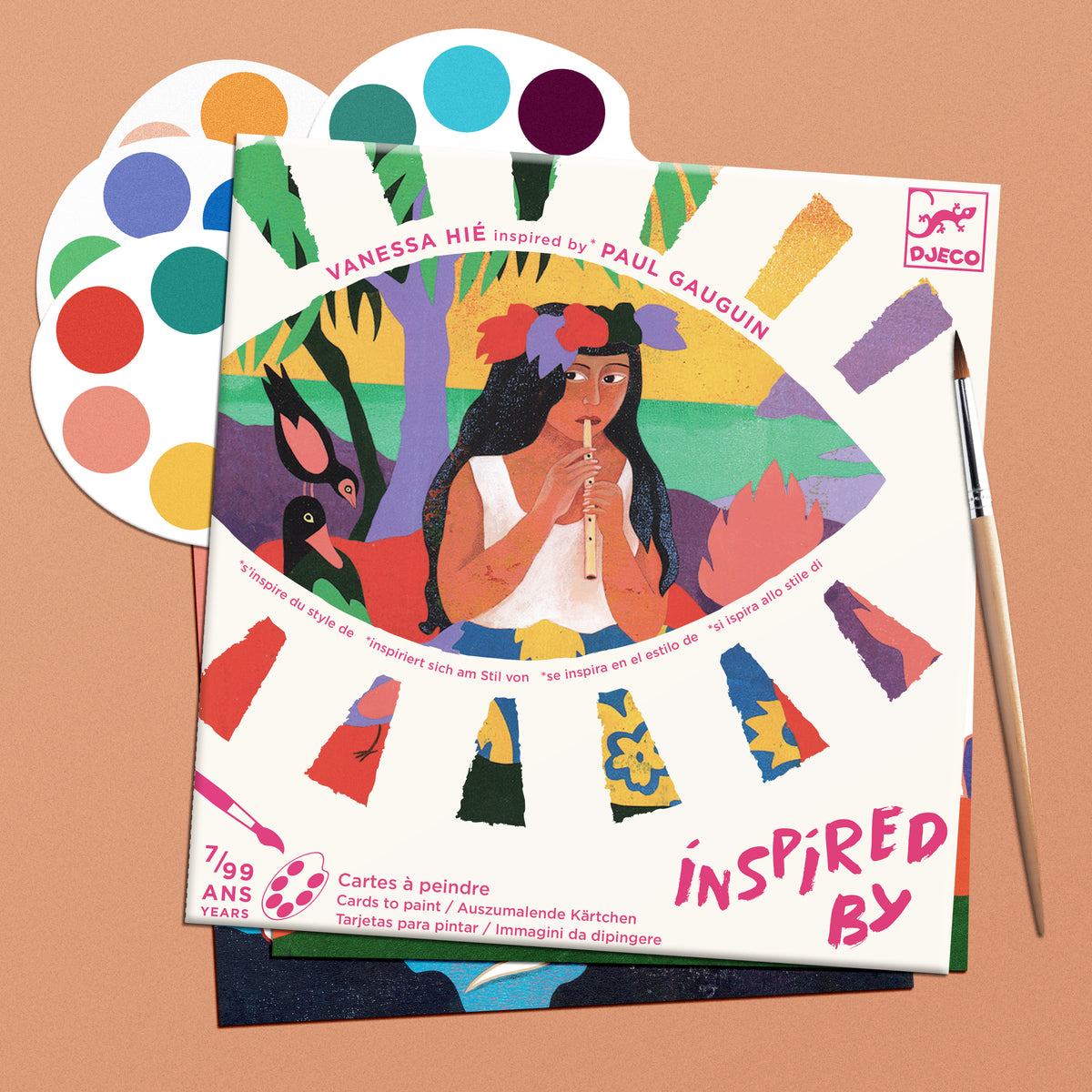 יצירה בהשראת אמנים - פול גוגן צבעי מים Default Title