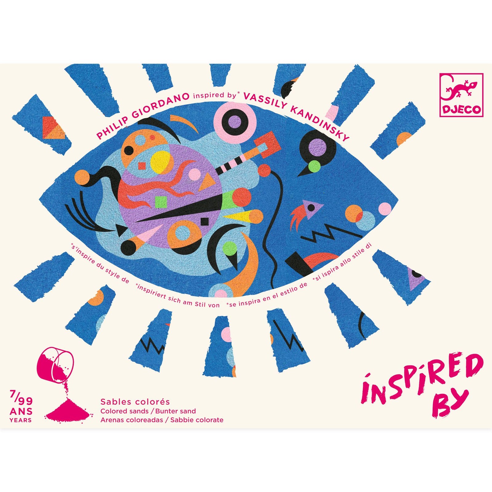 יצירה בהשראת אמנים -  ואסילי קנדינסקי , חול צבעוני Default Title