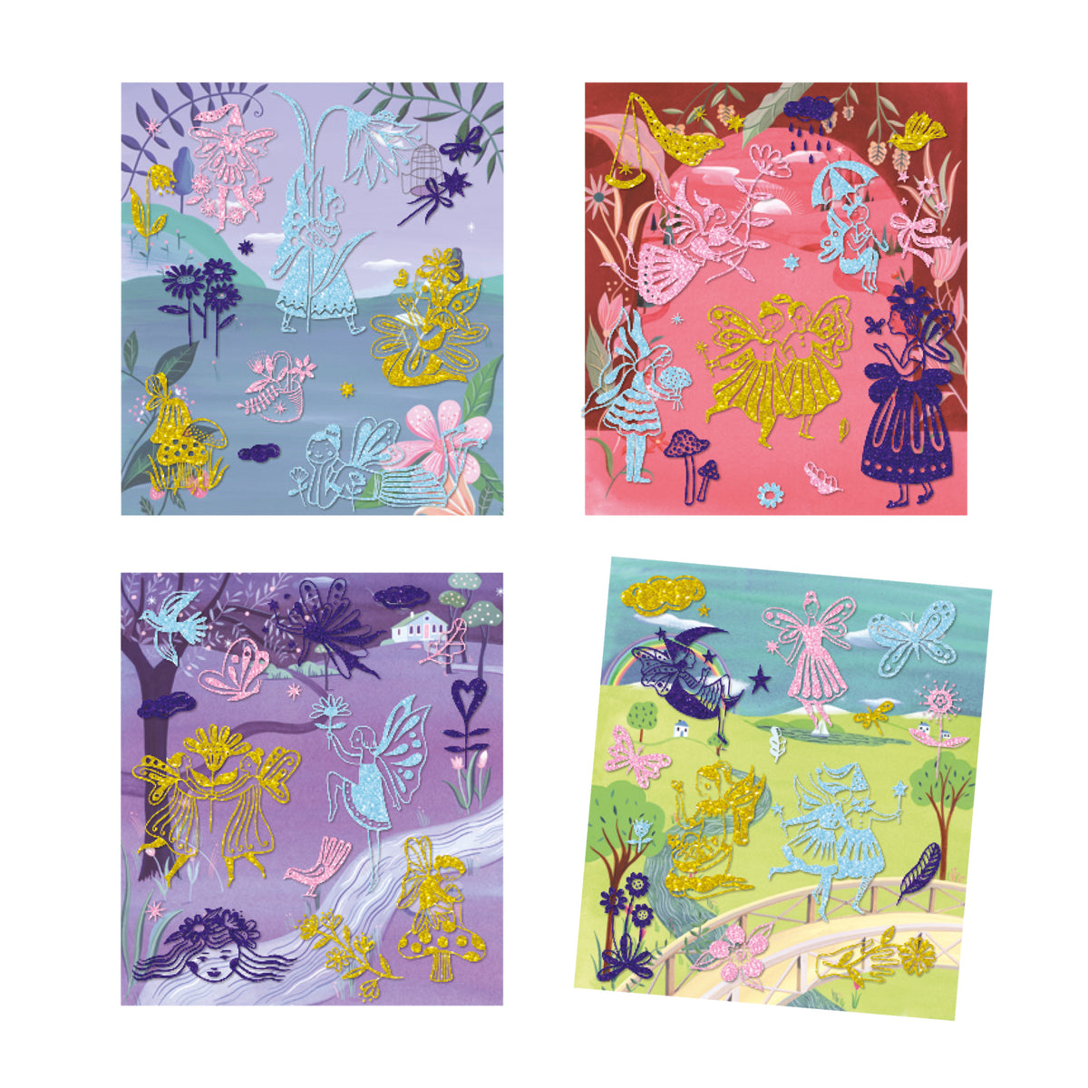 יצירה - ערכת הדבקה נוצץ פיות