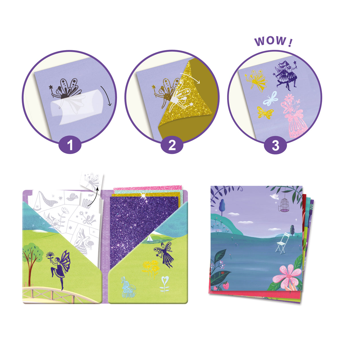 יצירה - ערכת הדבקה נוצץ פיות