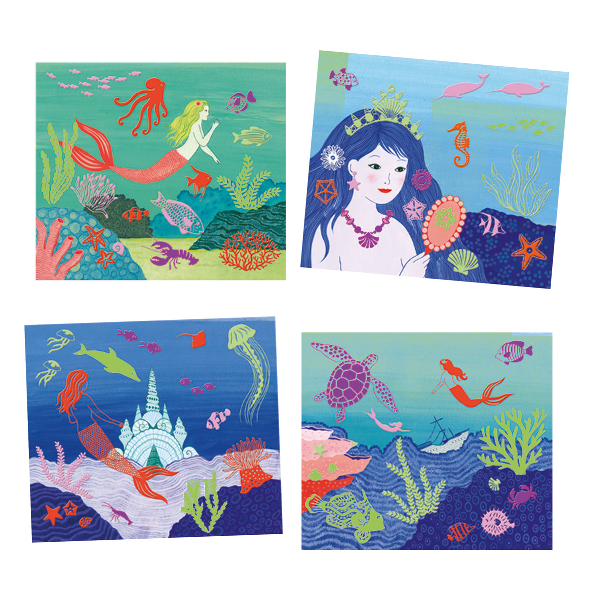 יצירה - ערכת הדבקה נוצץ אוקיאנוס