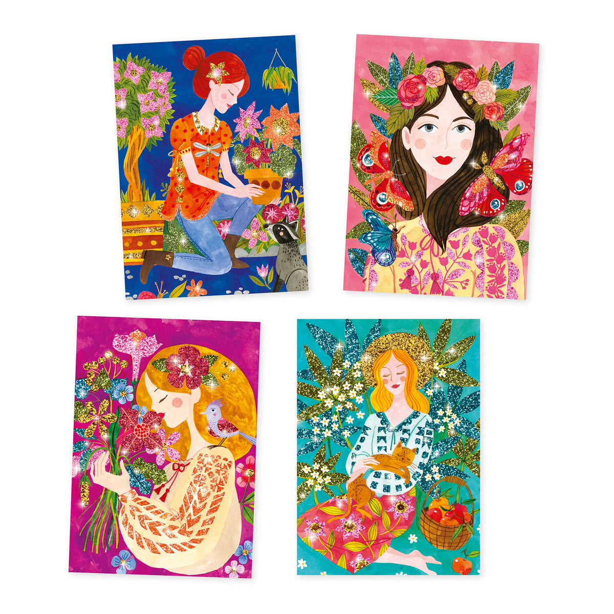 יצירה חול נצנצים -ריח הפריחה