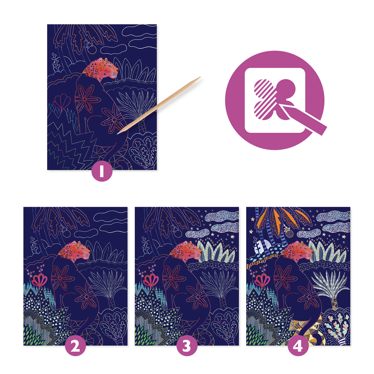 יצירה חריטה - טבע סמוק