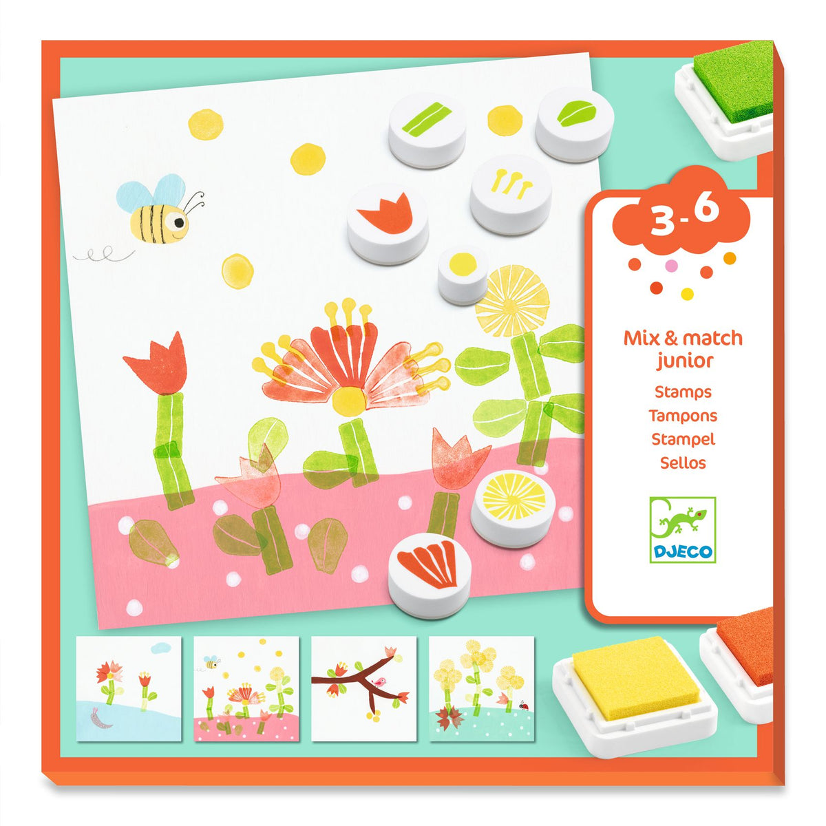 יצירה לקטנטנים חותמות - פרחוני Default Title