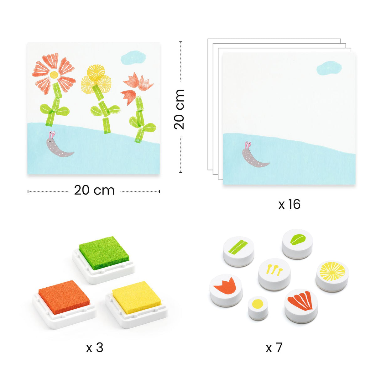 יצירה לקטנטנים חותמות - פרחוני Default Title