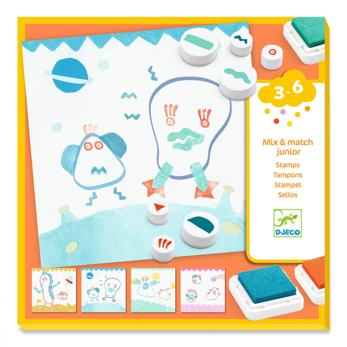 יצירה לקטנטנים חותמות - חוצנים Default Title