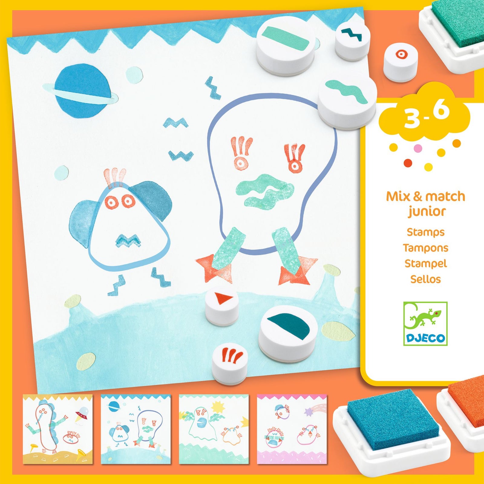 יצירה לקטנטנים חותמות - חוצנים Default Title