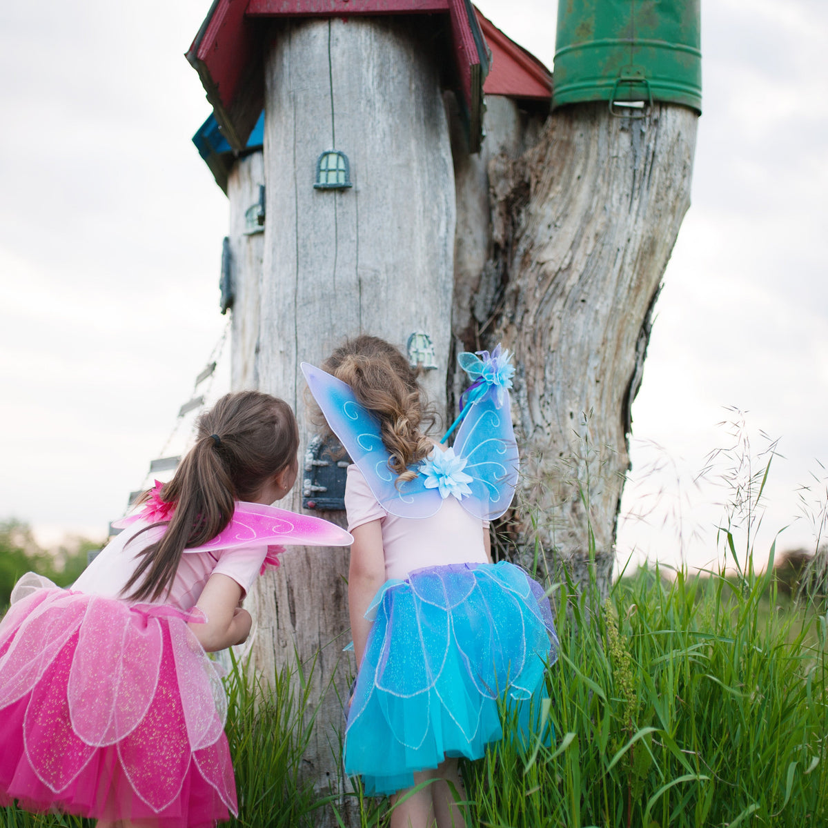 תחפושת 4/7 - חצאית, כנפיים ושרביט ורוד Default Title