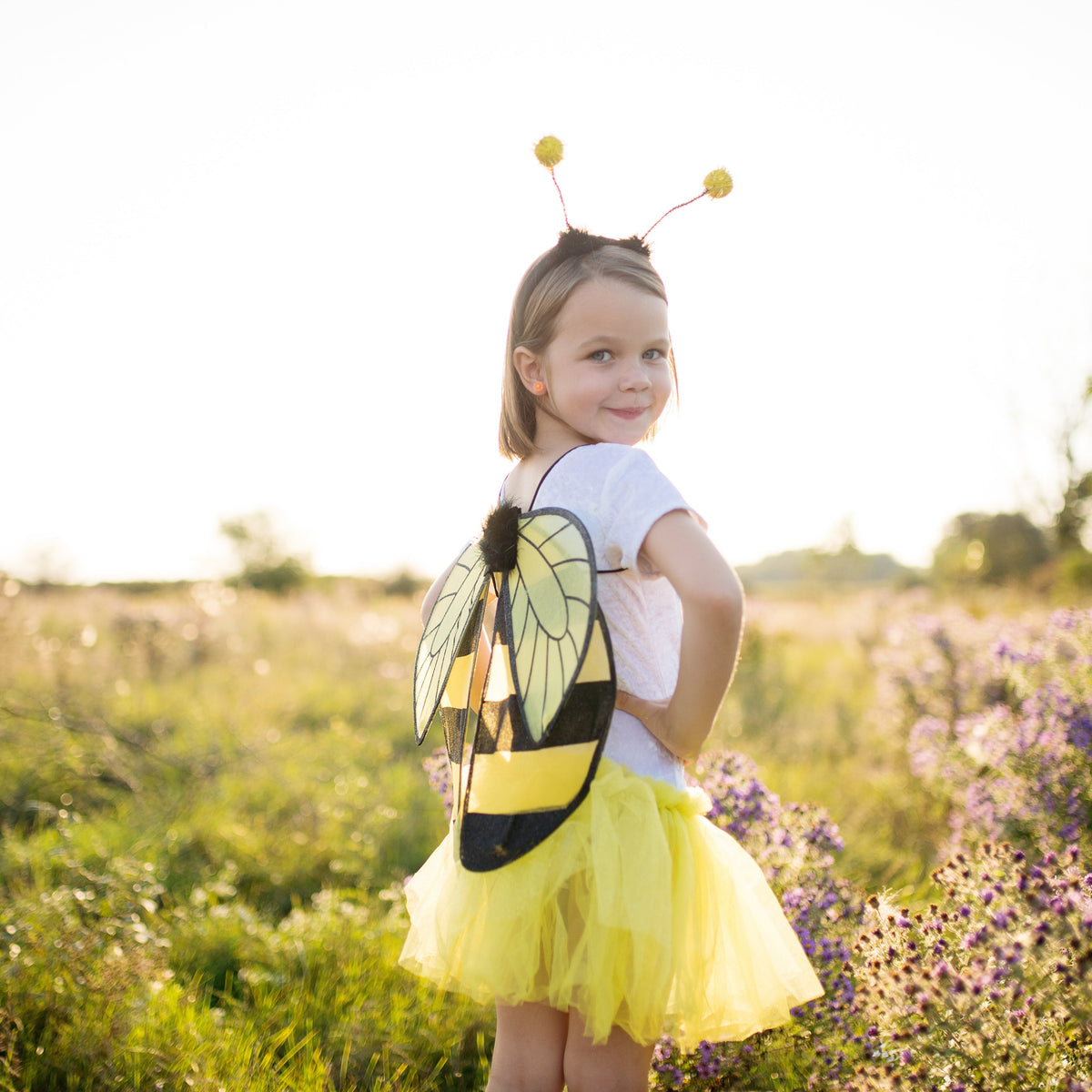 תחפושת 4/7 - דבורה (חצאית, כנפיים וקשת) Default Title