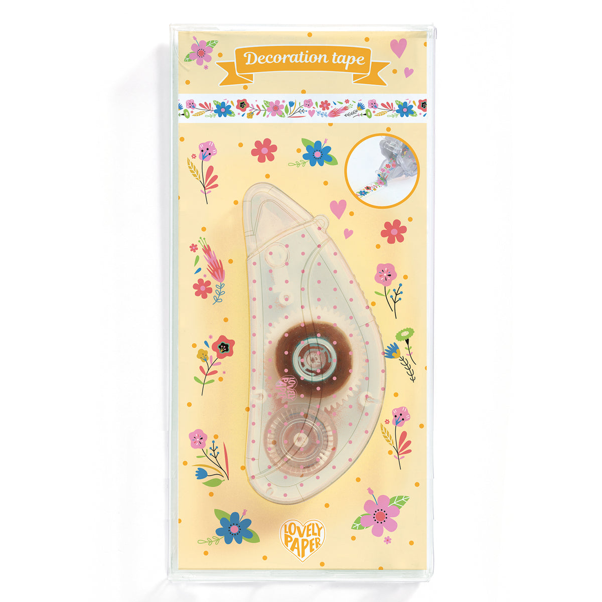 ניירת - סלוטייפ מעוצב פרחים