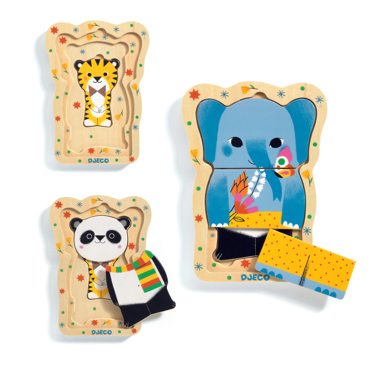 פאזל עץ תלת שכבתי - לאקי ושות&#39;