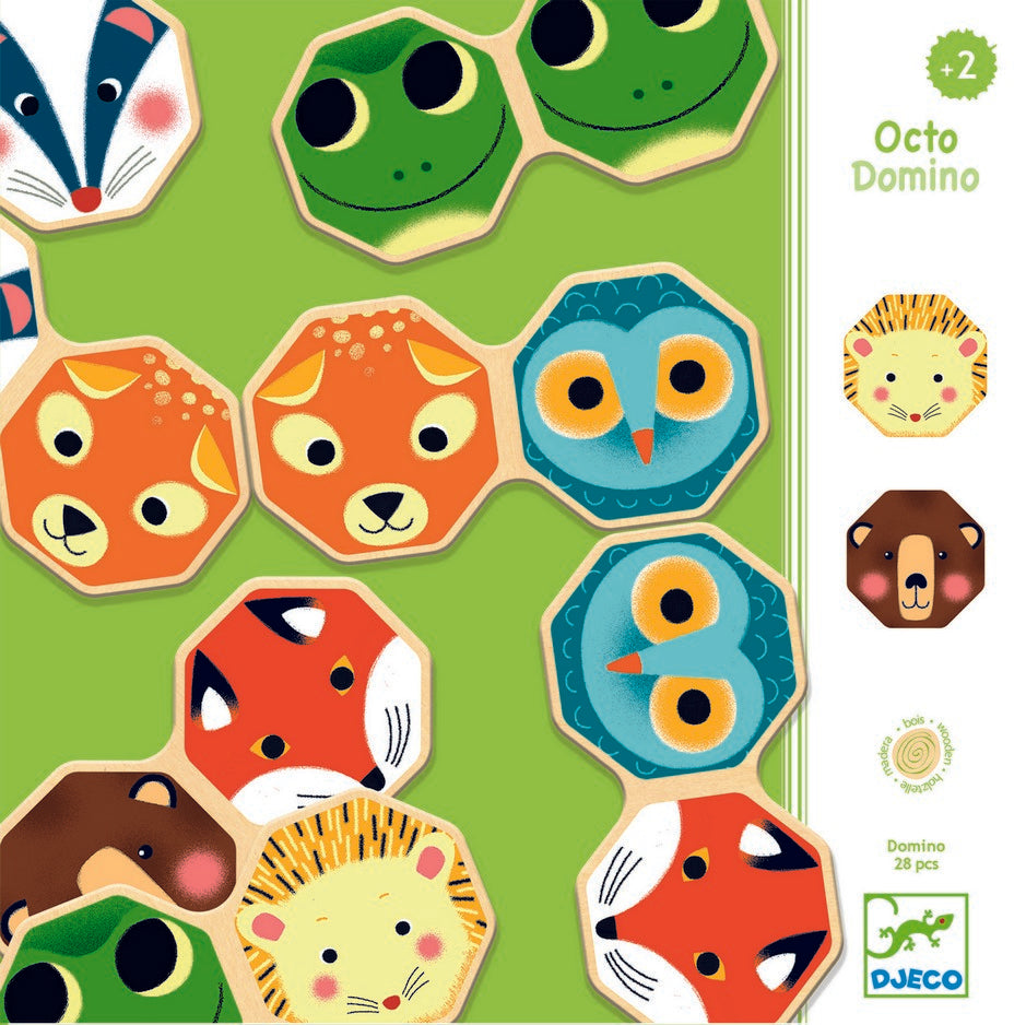 דומינו עץ - אוקטו חיות