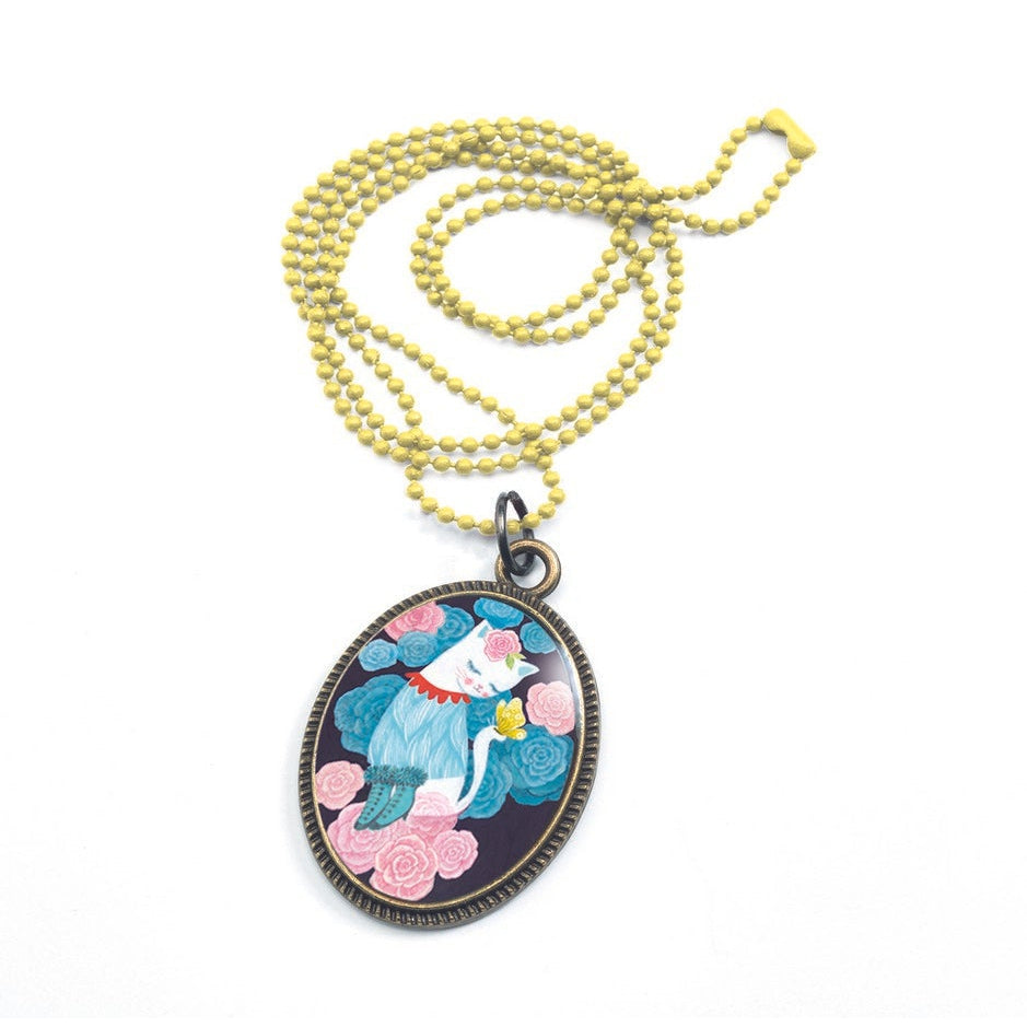 שרשרת מדליון - חתולה