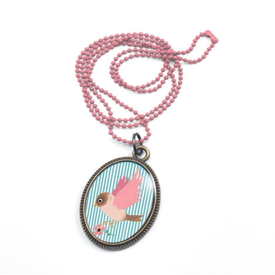 שרשרת מדליון - ציפור