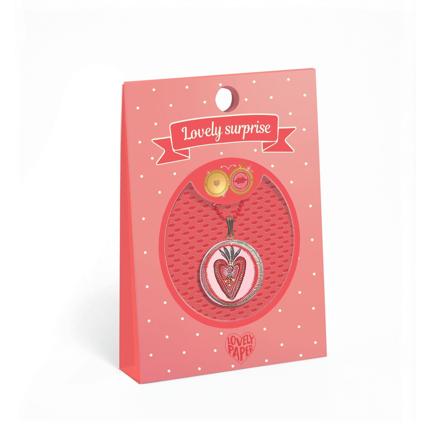 שרשרת עם תליון משכית - לב